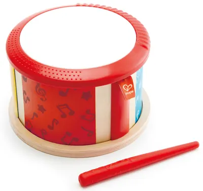 Instrument muzical pentru copii Hape - Taba cu doua fete, din lemn