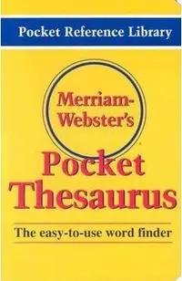 Merriam-Webster's Pocket Thesaurus