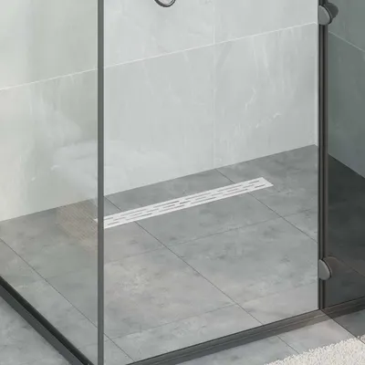 vidaXL Scurgere pentru duș cu design pe linie și sifon de 360° 60 cm