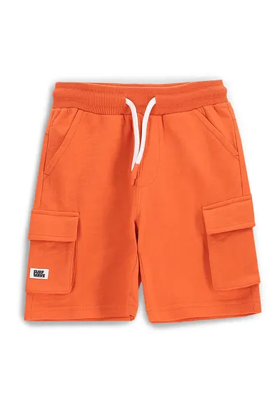 Pantaloni scurti sport baieti WC5120501HBK - Bumbac - Portocaliu - Portocaliu