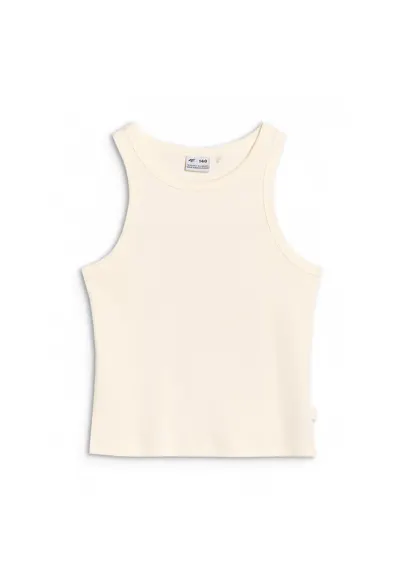 Tricou pentru fete - bumbac - alb - primavara-vara 2025