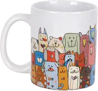 Cană din ceramică I-Total Stay Pawsitive - 295 ml