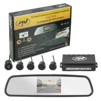 Set 4 Senzori parcare cu afisaj in oglinda si camera marsarier PNI