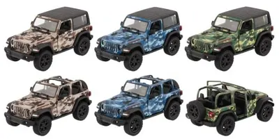 Mașinuță din metal Goki - Jeep Wrangler, asortiment