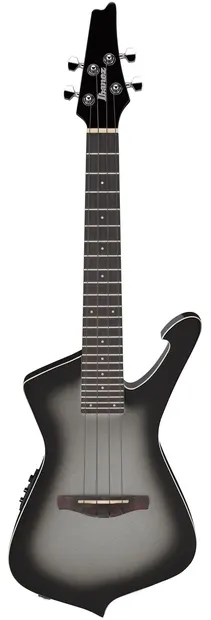 Ukulele tenor electric acustic Ibanez - UICT100, gri metalizat