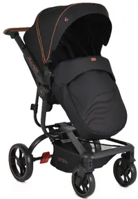 Carucior combinat 2 in 1 Cangaroo - Ellada, negru, 3 in 1