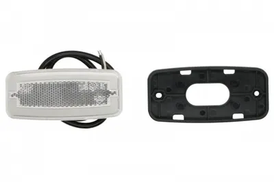 Lumina delimitare stanga dreapta, forma: oval, alb, LED, inaltime 52mm; latime 110,8mm; adancime 20,5mm lungime cablu 500mm, fara prindere, 12 24V (tip: neon, IP68)