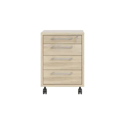 Dulap cu aspect de lemn de stejar cu încuietoare 48x68 cm Prima – Tvilum