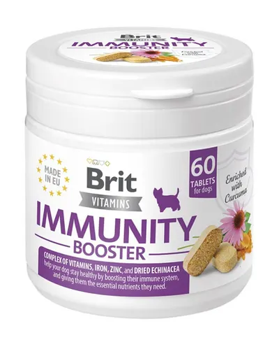 BRIT Vitamins Immunity Booster 120g supliment caini pentru sistem imunitar (60 tablete)