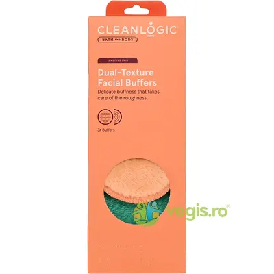 Bureti pentru Curatarea Fetei cu Doua Texturi Bath & Body 3buc