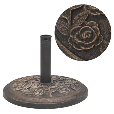 Gossi suport umbrela de soare, rasina, rotund, bronz, 9 kg