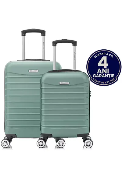 Set 2 trolere cabina - XS+S - ABS - LINE - Turcoaz deschis
