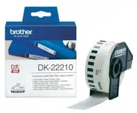 Bandă de hârtie Brother - DK-22210, pentru QL-500, 29mm, Black/White