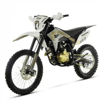 Motocicleta Cross Enduro Asix XB83 150cc, roti 21 18, culoare gri maro, pornire electromotor