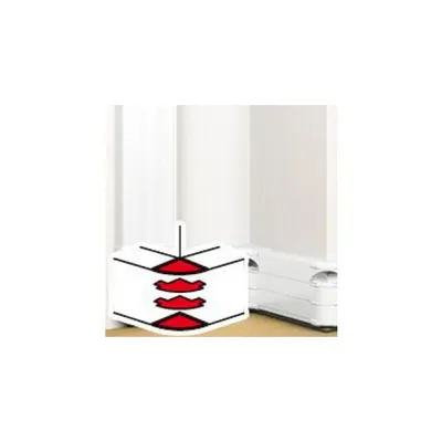 Unghi extern 85-120° - pentru 50x180 snap-on DLP trunking - alb