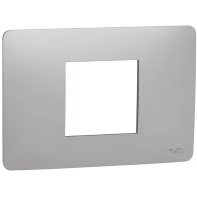 Rama Unica Studio 2 module Schneider Noua Unica NU210230, aluminiu