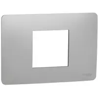 Rama Unica Studio 2 module Schneider Noua Unica NU210230, aluminiu