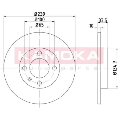 Disc frana KAMOKA 103156
