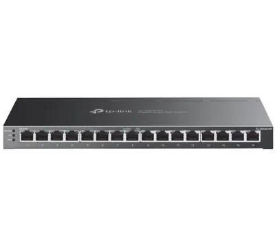 "JetStream™ 16-Port Gigabit Smart Switch with 8-Port PoE+ PORT: 8× Gigabit PoE+ Ports SPEC: 802.3af/at, 120 W PoE Power, Deskto