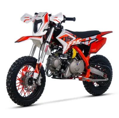 Motocicleta Enduro Cross Asix XB18, 70cc, 4T, roti 12 10 , pornire electromotor, culoare portocaliu gri