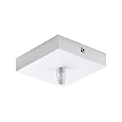 Ceiling Canopy 1-Fach, Square 95x95x25 White