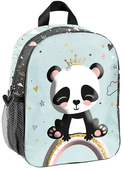 3D Ghiozdan pentru grădiniță Paso Panda - Rainbow, cu 1 compartiment