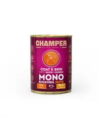 Hrana monoproteica pentru caini CHAMPER Coat Skin curcan 400 g