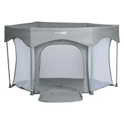 Tarc de joaca FreeON in forma de hexagon, pliabil, cu geanta de transport, 117x74 cm Grey