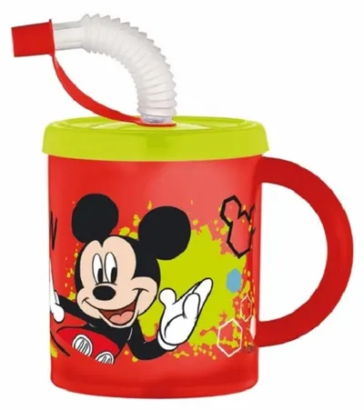 Ceașcă cu pai și mâner Disney - Mickey, 210 ml