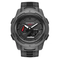 Ceas barbatesc de mana North Edge Pedometru Lumina de fundal DST Negru