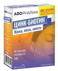 Zinc-Biotină, 30 capsule, Abo Pharma
