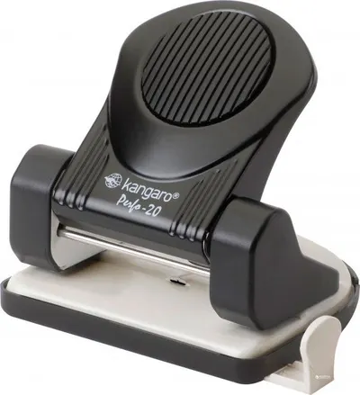 Perforator Kangaro Perfo - 20 de foi, negru