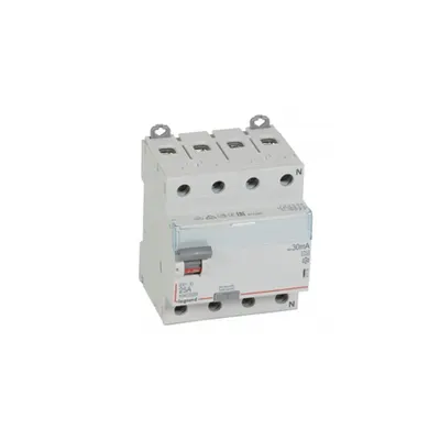 Intrerupator diferential RCD DX³-ID - 4P 400 V~ Nul pe partea dreapta - 25 A - 30 mA - tip A