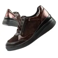 Șireturi Scholl Emma din piele întoarsă, maro închis [F302391019] 36