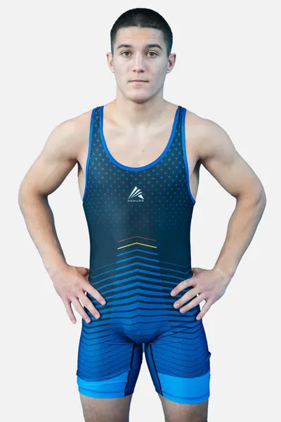 Dres de Lupta Basic V1 Seniori Albastru