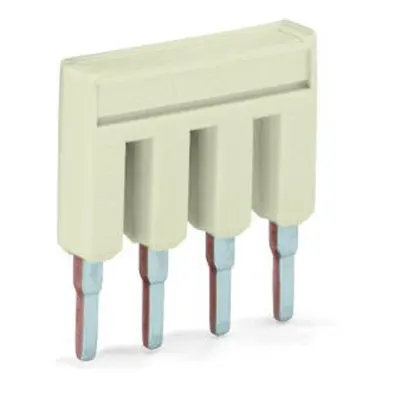 Push-in type jumper bar; insulated; 2-way; Nominal current 14 A; light gray