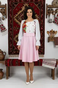 Rochie Traditionala stilizata cu maci 18