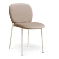 Scaun de dining bej stivuibil tapițat Caroline – Micadoni