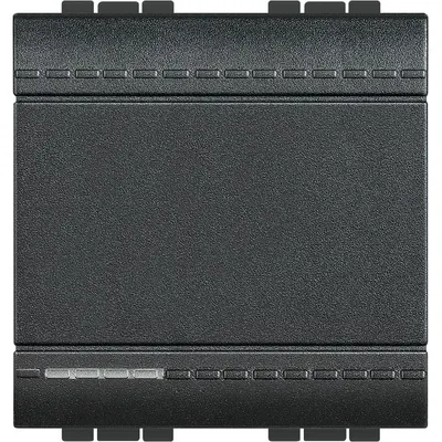 Intrerupator cu revenire (sonerie) 2 module 10A Living Light Bticino L4005M2A, antracit