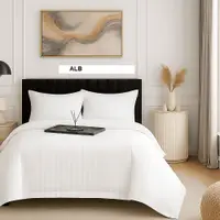 Lenjerie de pat DAMASC alb 230x260 cm, Ralex | 1 buc