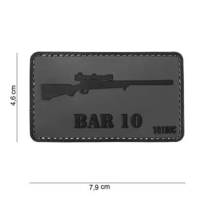 Patch BAR 10 velcro 3D - Default Title