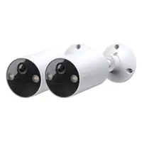 Set camera de supraveghere wireless IP WiFi cu acumulator si iluminare duala TP-Link Full Color Tapo C410, 3 MP, 3.17 mm, IR/lumina alba 9.1 m, microfon si difuzor, slot card, detectie miscare, sirena, control din aplicatie, 2 bucati