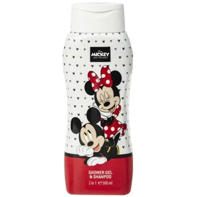 Gel Dus si Sampon 2 in 1 Air Val Mickey&Minnie, 500 ml