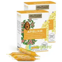 Apielixir Imunitate si Stare de Bine cu Miere, Laptisor de matca, Polen si Propolis 20 fiole +10 fiole x 10ml