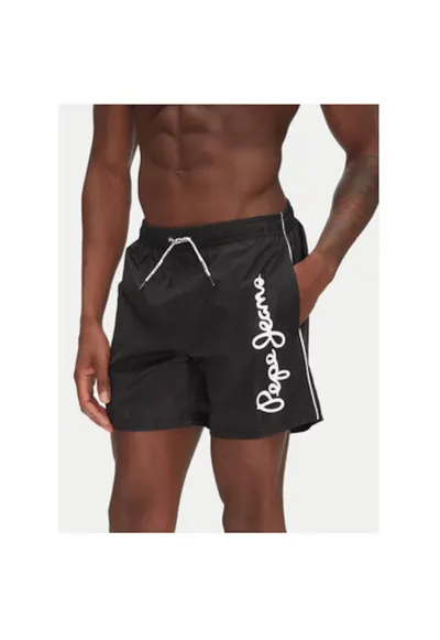 Pantaloni scurti de baie barbati PMB10419 - Poliester - Verde - Negru