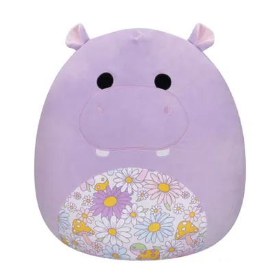 Jucarie de plus, Squishmallows, Hipopotamul Hanna, 19 cm