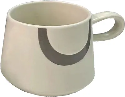 Ceaşcă Maison - Scandi, New Bone China, 320 ml, alb/gri deschis