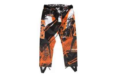 Pantaloni KIMO Kids BRO Motocross cu aparatori, ideal pentru copii pasionati de motocross, portocaliu