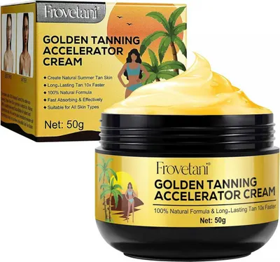 Crema Acceleratoare pentru Bronz de 10 ori mai rapid, Efect Intensificator, Ingrediente 100% Naturale