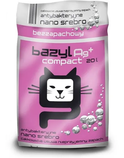 BAZYL Ag+ Compact nisip litiera pisici 20 L